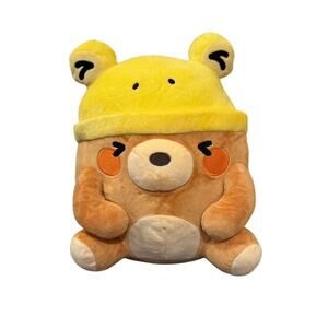 NWT FROGMA BR-020 Yellow 12" Plush Pillow Tagged by Clever Idiots